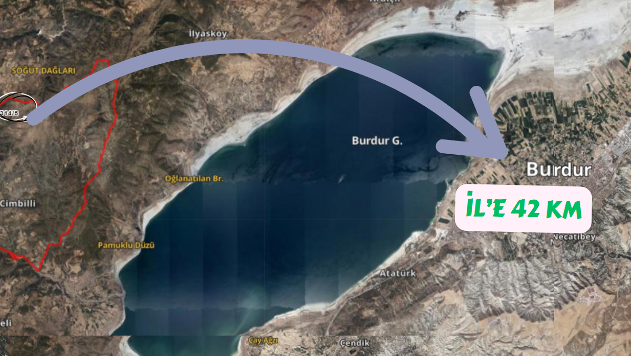 BURDUR MERKEZ CİMBİLLİ KÖYÜNDE 3.409M² TARLAMIZ SATILIKTIR. - BURDUR MERKEZ fotoğraf 5